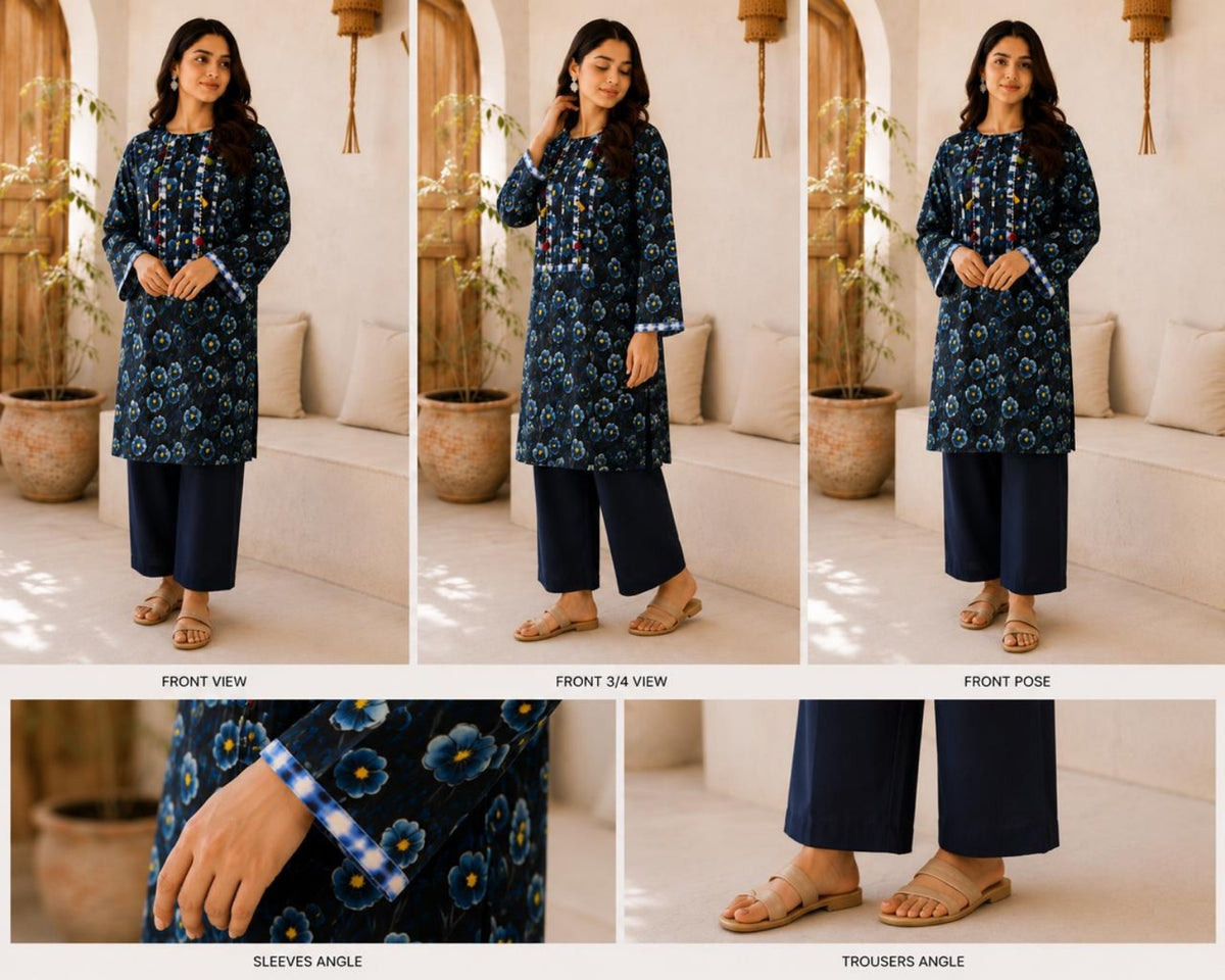 Printed 2-Piece Suit